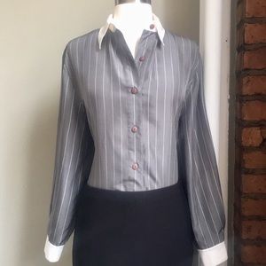 NWT 100% Silk Partage Silk Blouse